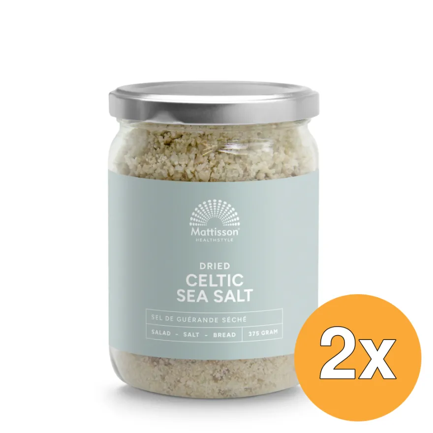 2x Mattisson Keltisch Zeezout Gedroogd (375 gr)