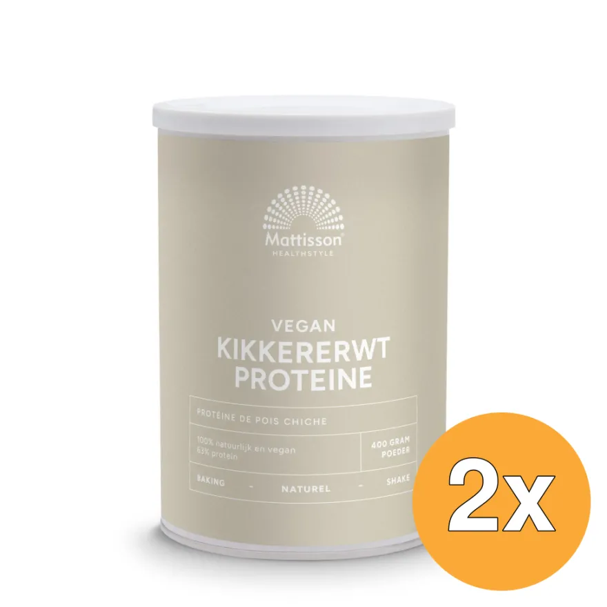 2x Mattisson Kikkererwt Proteine (400 gr)