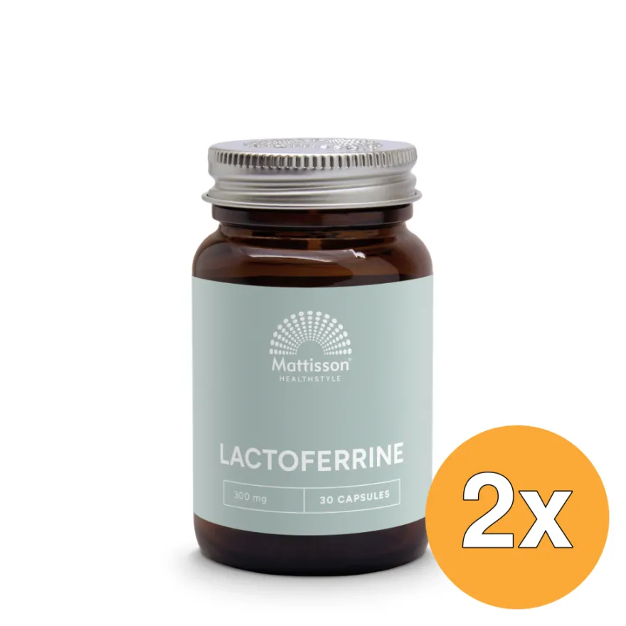 2x Mattisson Lactoferrine 95% 300mg (30 capsules)