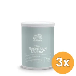 3x Mattisson Magnesium Tauraat Poeder (250 gr)