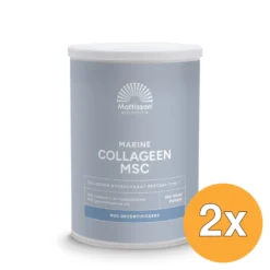 2x Mattisson Marine Collageen Blend Met Vit C En Hyaluron Msc (300 gr)