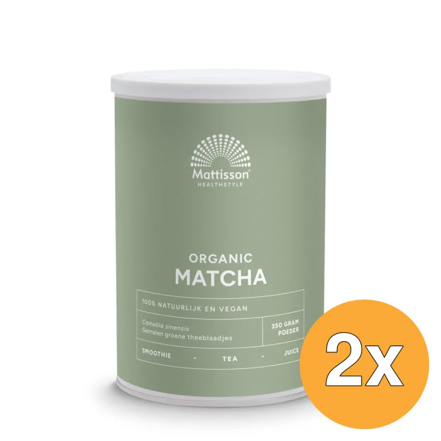 2x Mattisson Matcha Poeder Bio (350 gr)
