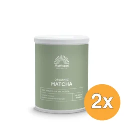 2x Mattisson Matcha Powder Poedergreen Tea Bio (125 gr)