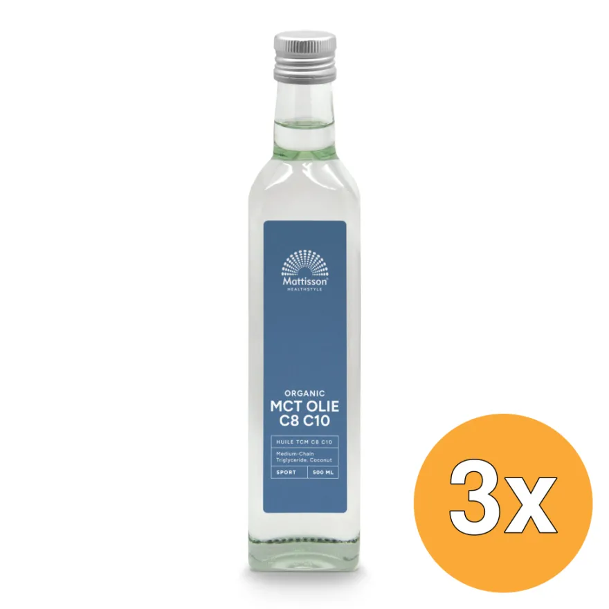 3x Mattisson Mct Olie Blend Bio (500 ml)