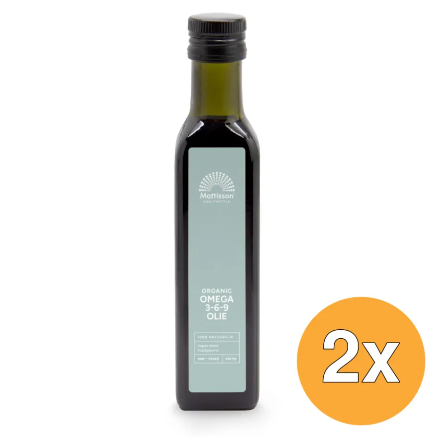 2x Mattisson Omega 3-6-9 Olie Bio (250 ml)