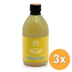 3x Mattisson Organic Apple Cider Vinegar – Matcha & Lemon (500 ml)