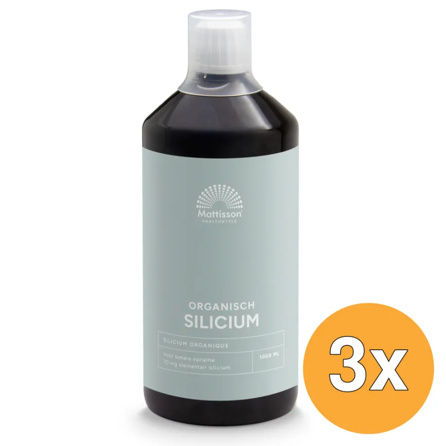 3x Mattisson Organisch Silicium (1000 ml)