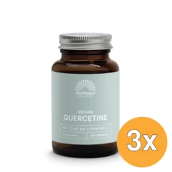 3x Mattisson Quercitine Met Zink En Vitamine C Phytosome Techno (60 vega capsules)