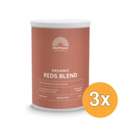 3x Mattisson Reds Blend Poeder Organic (400 gr)
