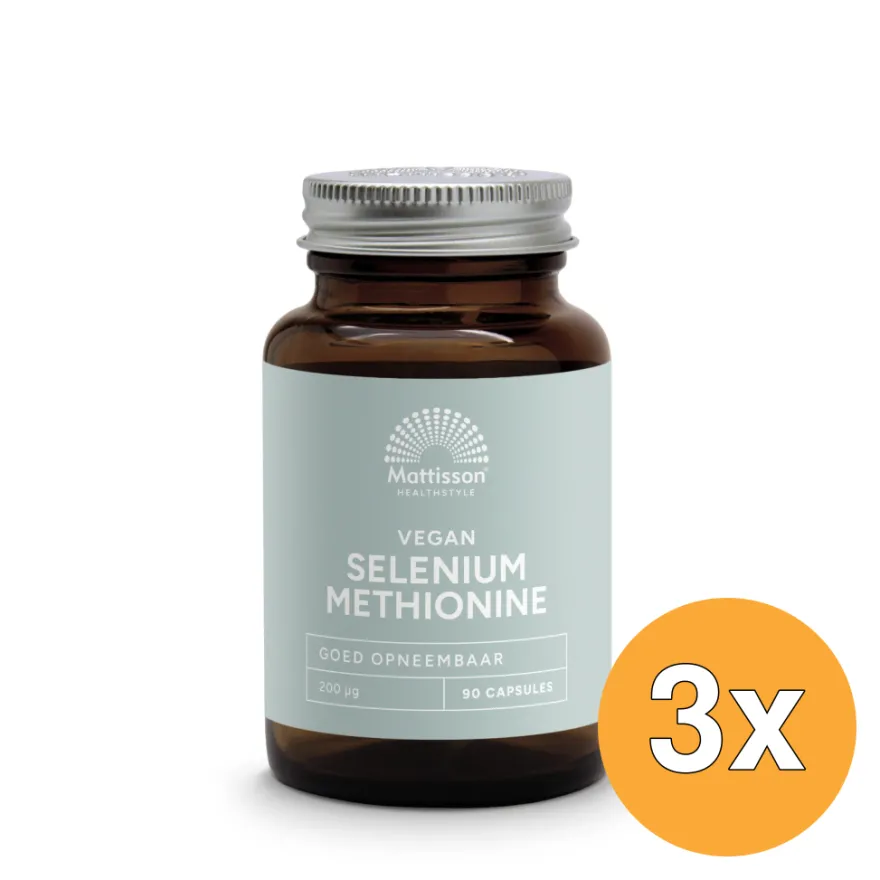 3x Mattisson Selenium Methionine 200Mcg (90 vega capsules)