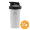 2x Mattisson Shakebeker Rvs (1 stuk)