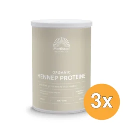 3x Mattisson Vegan Hennep Proteine 50% Bio (400 gr)