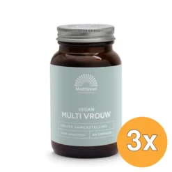 3x Mattisson Vegan Multi Vrouw (60 capsules)