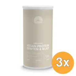 3x Mattisson Vegan Protein Erwten & Rijst Naturel Bio (500 gr)