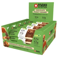 12x Maxi Nutrition Creamy Core Bar (Vegan) Chocolate Peanut Caramel (45 gr)