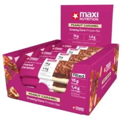 12x Maxi Nutrition Creamy Core Protein Bar Peanut Caramel (45 gr)