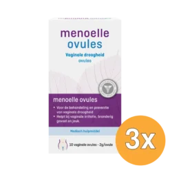 3x Menoelle Vaginale Ovules (10 stuks)