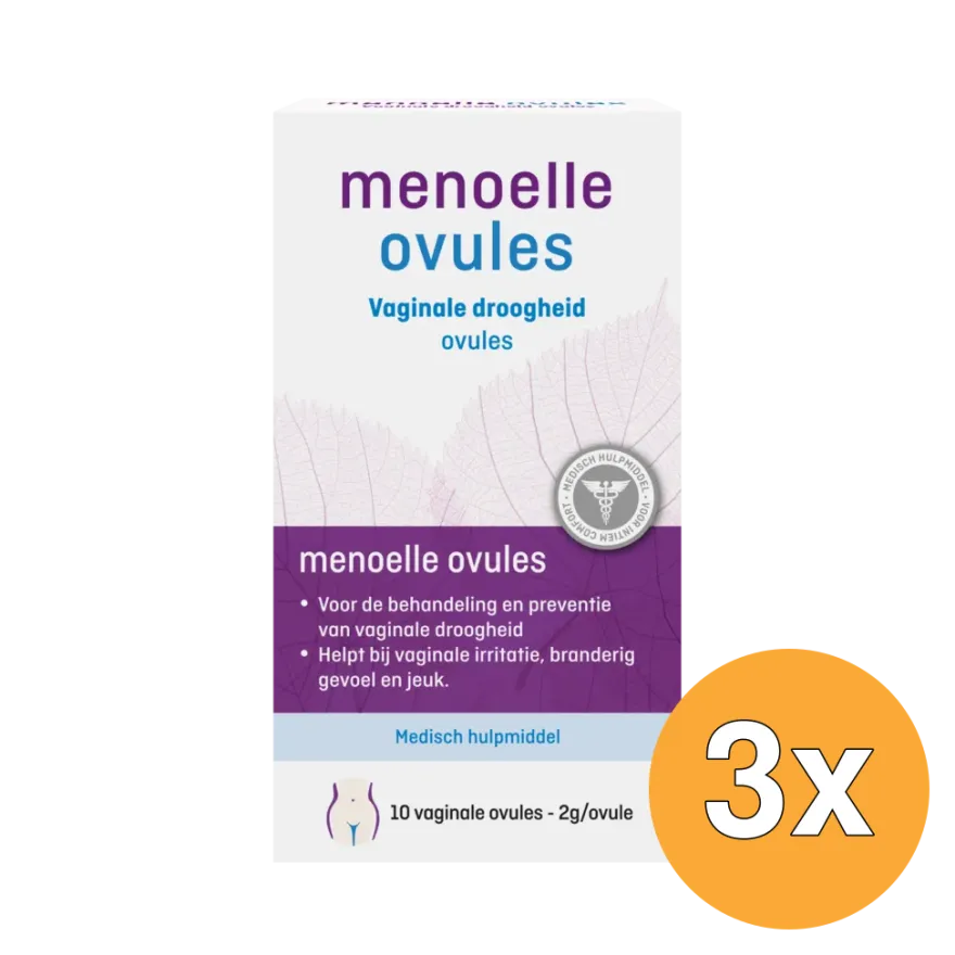 3x Menoelle Vaginale Ovules (10 stuks)