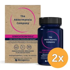 2x Metagenics Akkermansia Gewichtscontrole V2 (30 tabletten)