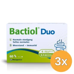 3x Metagenics Bactiol Duo Nf (60 capsules)