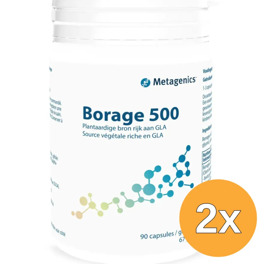 2x Metagenics Borage 500 (90 capsules)