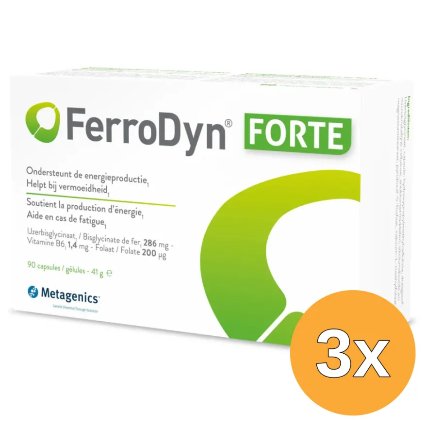 3x Metagenics Ferrodyn Forte (90 capsules)