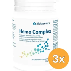 3x Metagenics Hemo Complex (60 tabletten)