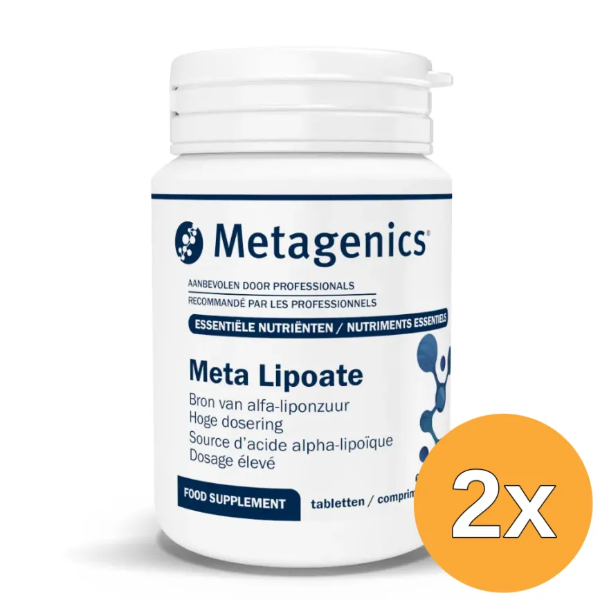 2x Metagenics Meta Lipoate 200 Bio (60 tabletten)