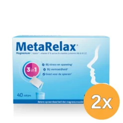2x Metagenics MetaRelax® Magnesium (40 zakjes)