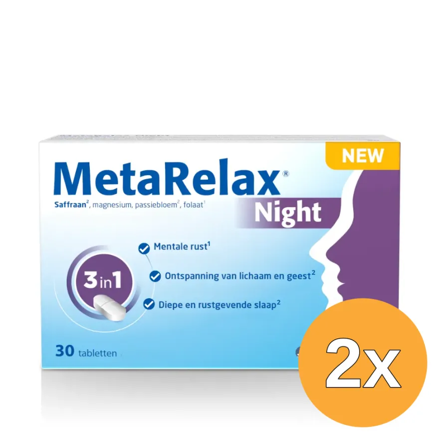 2x Metagenics MetaRelax Night (30 tabletten)