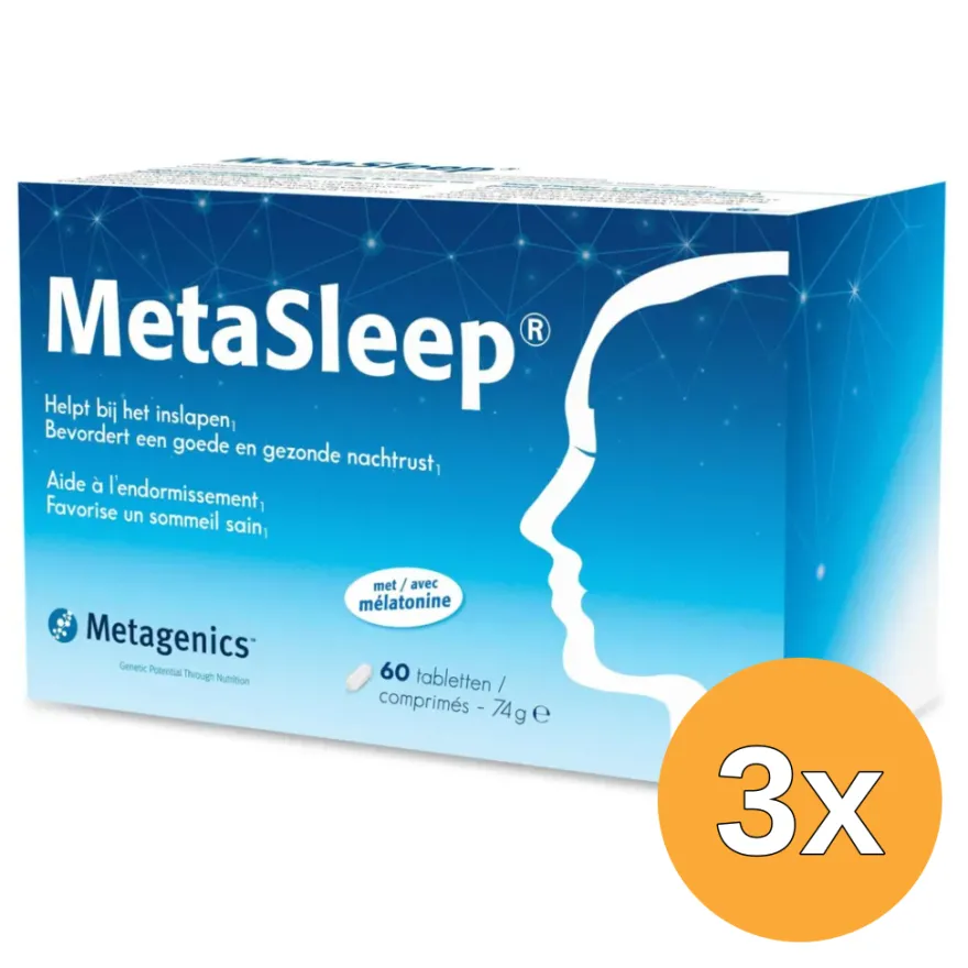 3x Metagenics MetaSleep (60 tabletten)