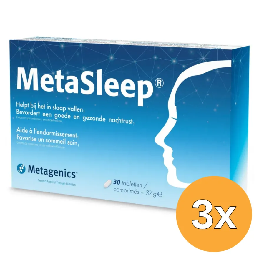 3x Metagenics MetaSleep (30 tabletten)