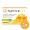 2x Metagenics Vitamine D 400Iu Limoen (84 kauwtabletten)