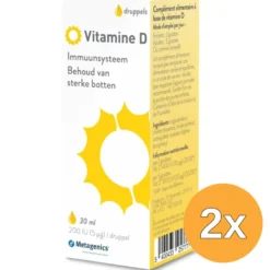 2x Metagenics Vitamine D Liquid (30 ml)
