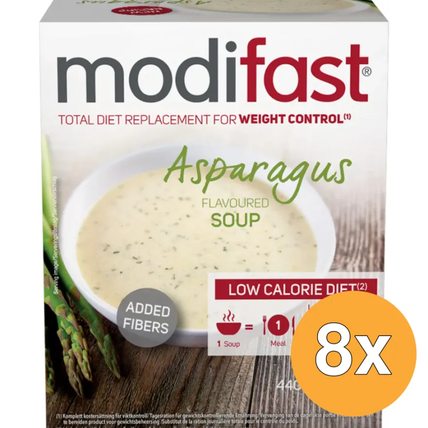 8x Modifast Intensive Asparagus Soup (8 x 55 gr)