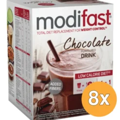 8x Modifast Intensive Milkshake Chocolade 8 Zakjes (440 gr)
