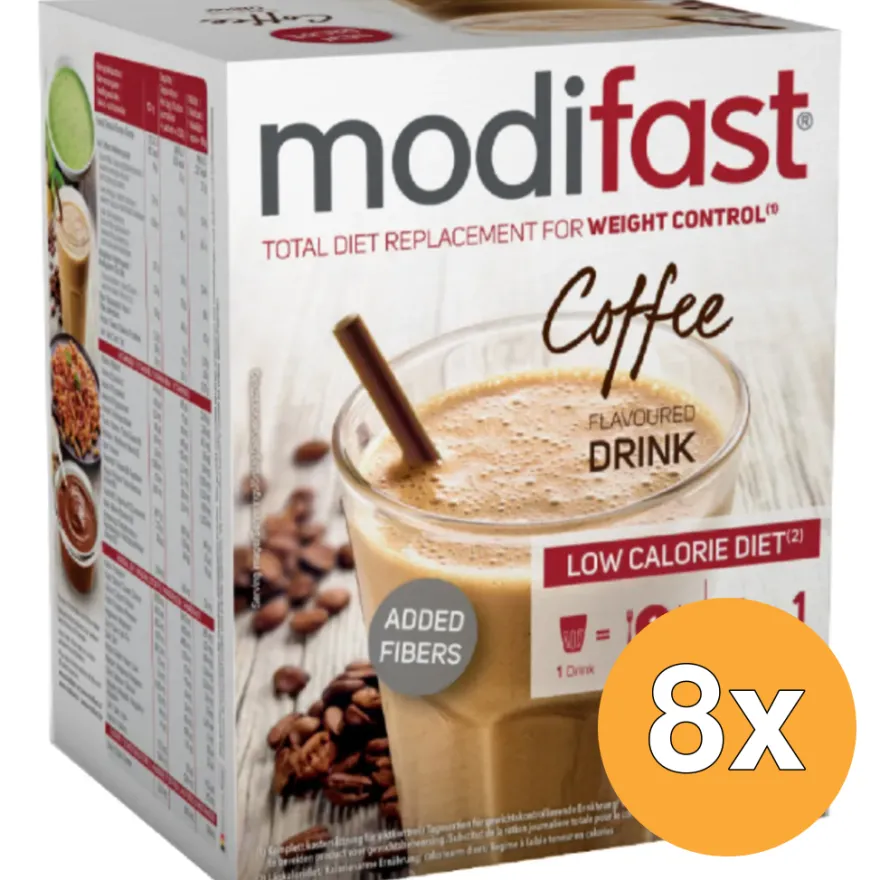 8x Modifast Intensive Milkshake Coffee (440 gr)
