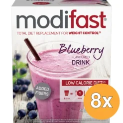 8x Modifast Intensive Milkshake Blueberry (440 gr)