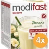 4x Modifast Intensive Milkshake Banaan 8 Zakjes (440 gr)