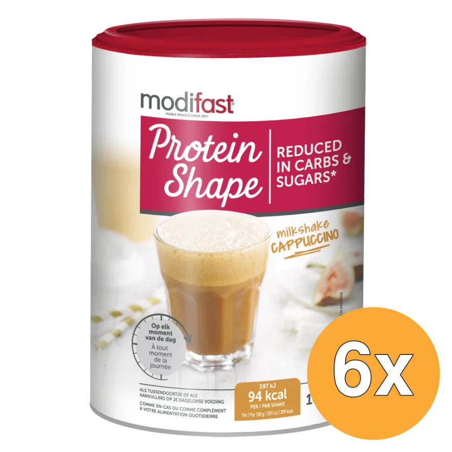 6x Modifast Protein Shape Milkshake Cappuccino (420 gr)