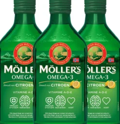 3x Mollers Omega-3 Levertraan Citroen (250 ml)