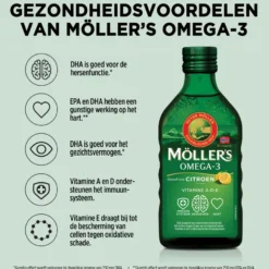 3x Mollers Omega-3 Levertraan Citroen (250 ml)