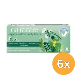 6x Natracare Inlegkruisjes ultra dun (22 stuks)