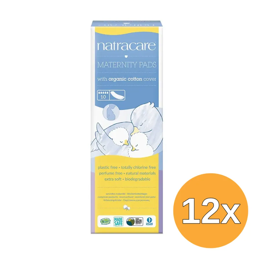 12x Natracare Kraamverband (10 stuks)