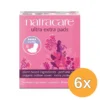 6x Natracare Maandverband Ultra Extra Pads Long (8 stuks)