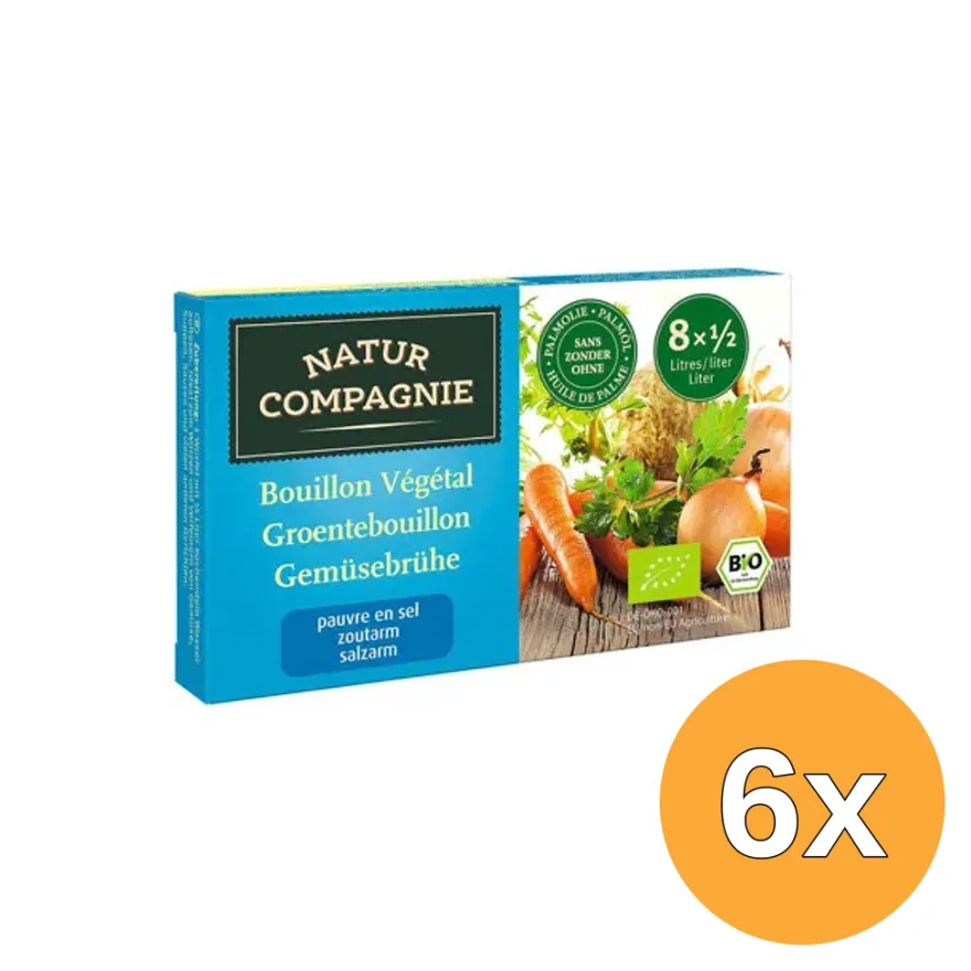 6x Natur Compagniegroentebouillon Bio (68 gr)