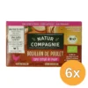 6x Natur Compagnie Kippenbouillonblokjes Zonder Gist Bio (8 stuks)