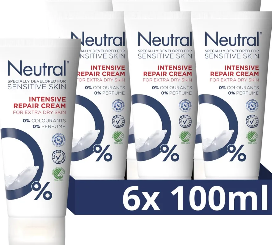 6x Neutral Intensive repair cream 0% (100 ml)