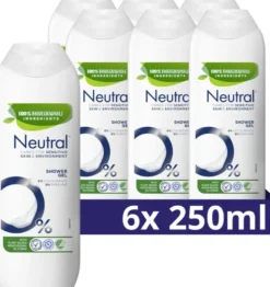 6x Neutral Showergel (250 ml)