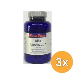 3x Nova Vitae Alfa Liponzuur 300 Mg (120 capsules)